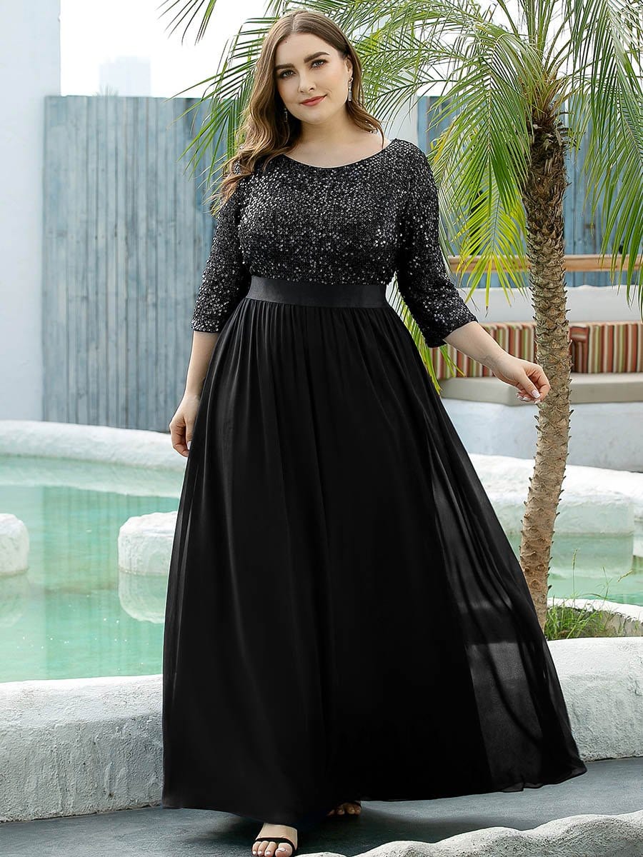 black plus size dresses